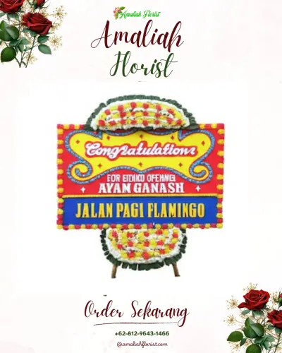 Bunga Papan Congratulation di Tanjung Sari